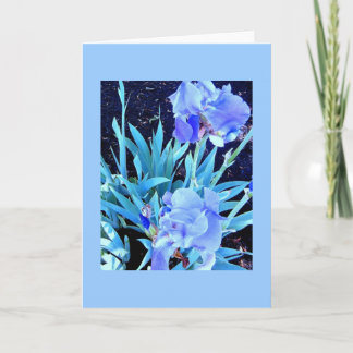 Cartão Iris Blank Greeting Card