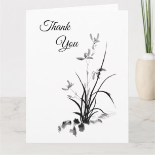 Cartão Íris chinesa - bw