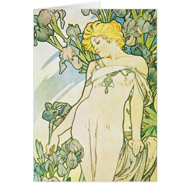 Cartão Iris Flower (Frente)