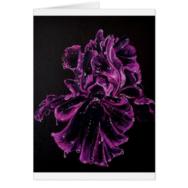 Cartão Íris preta (Frente)