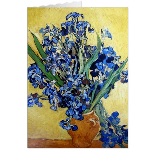 Cartão Irises, Vincent van Gogh (Frente)