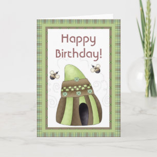 Cartão Irish Beehive Happy March Birthday Card