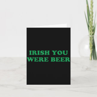 Cartão Irish beer funny clovers stamp st patrick's day