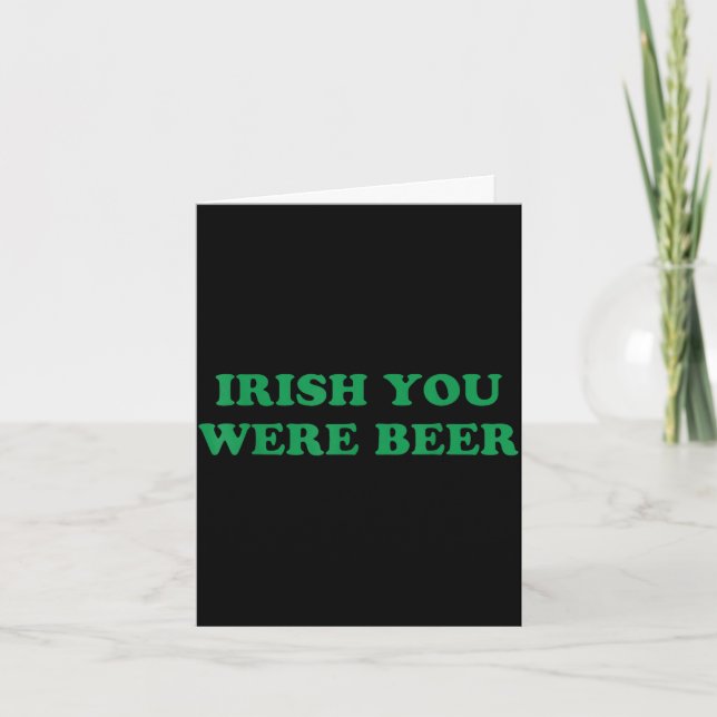 Cartão Irish beer funny clovers stamp st patrick's day (Frente)