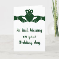 Irish Blessing Claddagh Heart Customizable Wedding