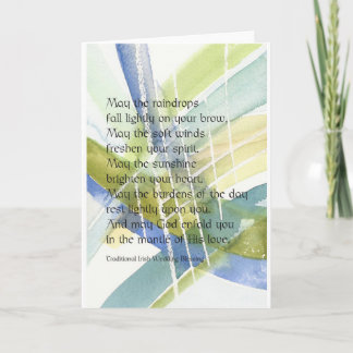 Cartão Irish Blessing for Wedding or Anniversary Card