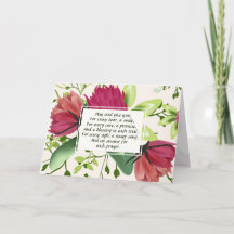 Irish Blessing Red Pink Green Clover Floral
