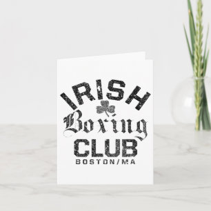 Cartão Irish Boxing Club - Boston Machusets