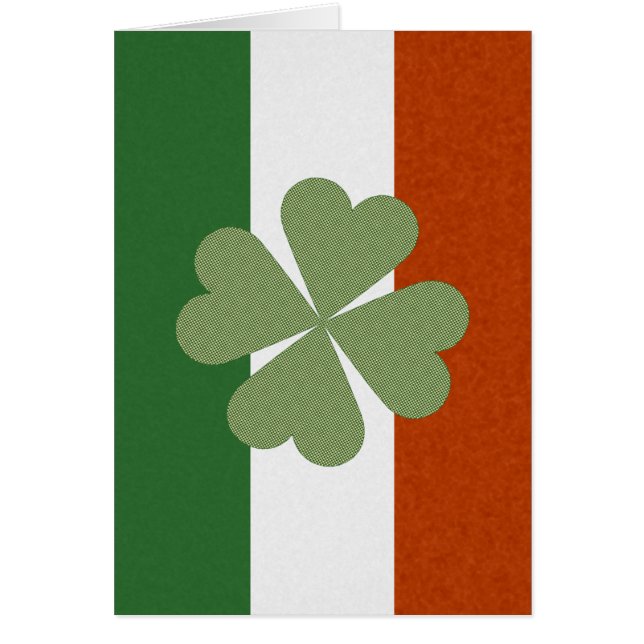 Cartão Irish Charming Lucky Clover (Frente)