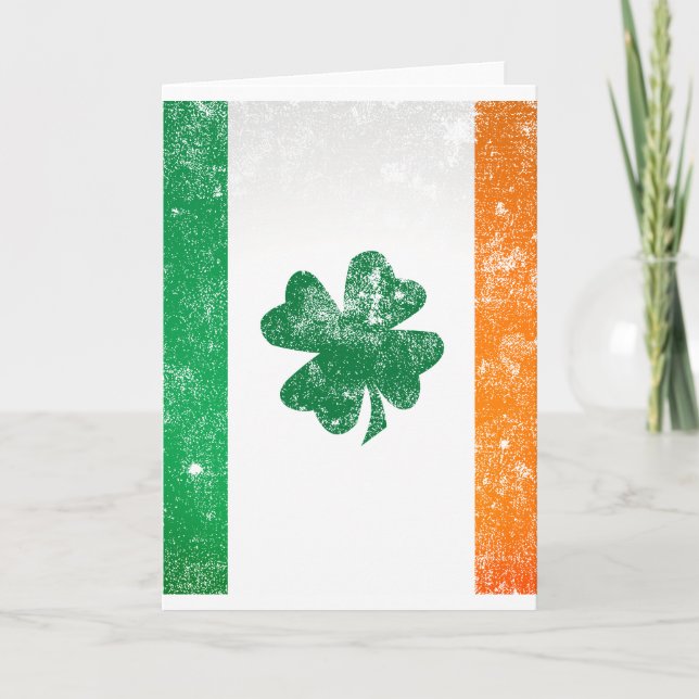 Cartão Irish Flag (Frente)