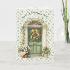 Cartão Irish Front Door | St Patrick's Day Irish Blessing
