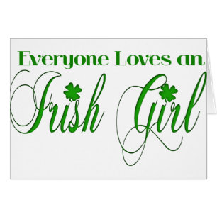 Cartão Irish Girl