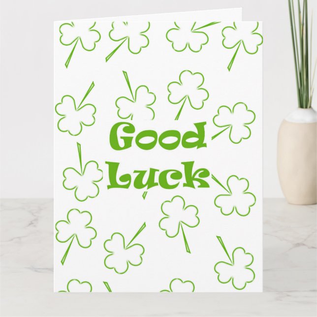 Cartão Irish Good Luck (Frente)