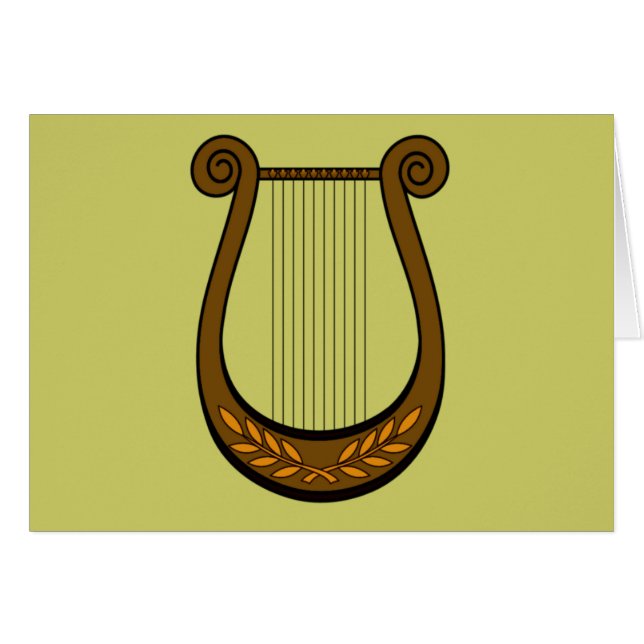 Cartão Irish Harp (Frente Horizontal)