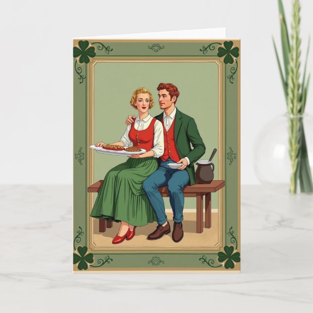 Cartão Irish Meal Shared Love Card (Frente)