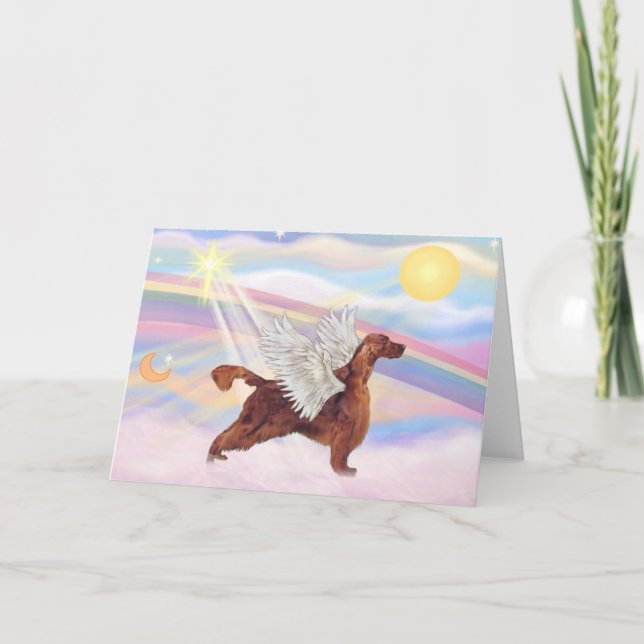 Cartão Irish Setter (Frente)