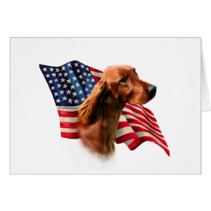 Cartão Irish Setter Flag
