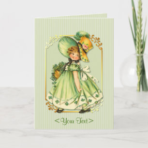 Cartão Irish Shamrock Stroll - Personalize