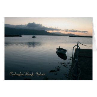 Cartão Irish Sunset: Carlingford Lough