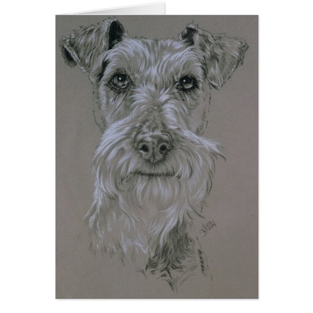 Cartão Irish Terrier (Frente)