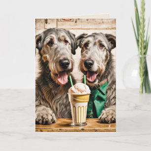 Cartão Irish Wolfhound Birthday