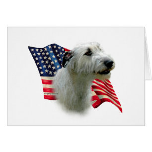 Cartão Irish Wolfhound Flag