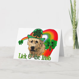 Cartão Irish Wolfhound St Patricks