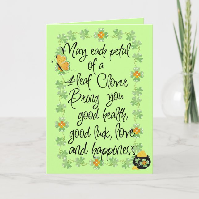 Cartão Irish you good luck - Greeting Card (Frente)