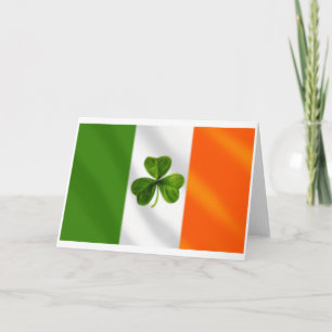 Cartão Irlanda Clover Eire flag Gear