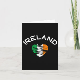 Cartão Irlanda Coração St Patricks Orgulhosa Bandeira Irl