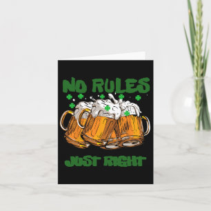 Cartão Irlanda engraçada irlandesa 4 folhas St Paddys 