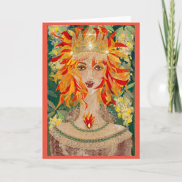 Cartão Irlandês Redhead Ginger Goddese Eire