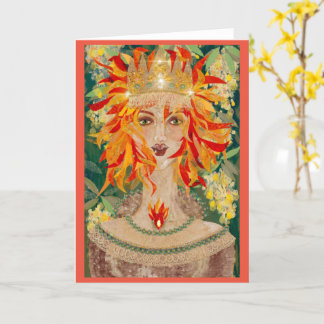 Cartão Irlandês Redhead Ginger Goddese Eire