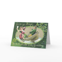 Irlandês Womman Rowboat Shamrock