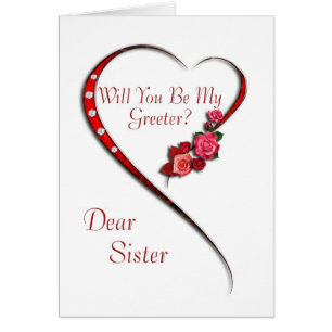 Cartão Irmã, Convidado para o coração girando