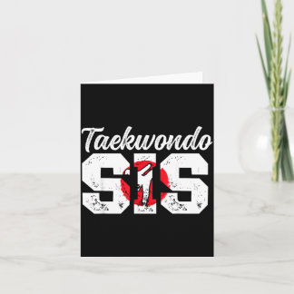 Cartão Irmã de Taekwondo Lutadora de Taekwondo