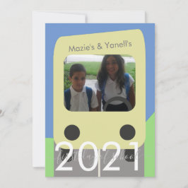 Cartão Irmã Irmã do Primeiro Dia de Barramento Esc