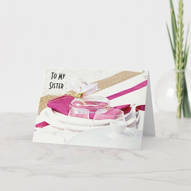 CARTÃO IRMÃ NO SEU AMOR DO DIA DE CASAMENTO (Frente)