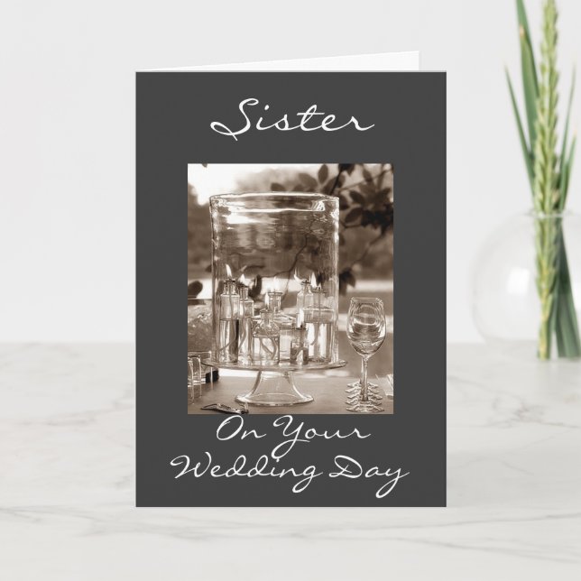 CARTÃO IRMÃ NO SEU DIA DE CASAMENTO (Frente)