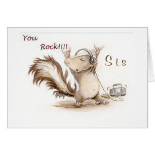 CARTÃO **IRMÃ** ROCHAS EM E ***QUALQUER IDADE***