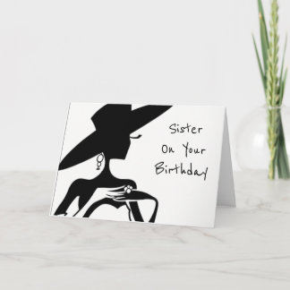 CARTÃO **IRMÃ-VOCÊ É LINDA** DESEJOS DE ANIVERSÁRIO