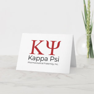 Cartão Irmandade Farmacêutica Kappa Psi