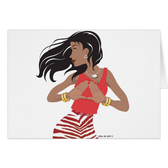 Cartão Irmandade Vermelha e branca (Frente Horizontal)