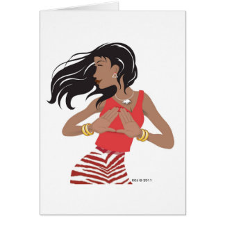 Cartão Irmandade Vermelha e branca