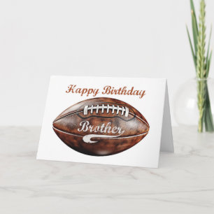 Cartão Irmão Birthday Grunge Grande Futebol para Esporte