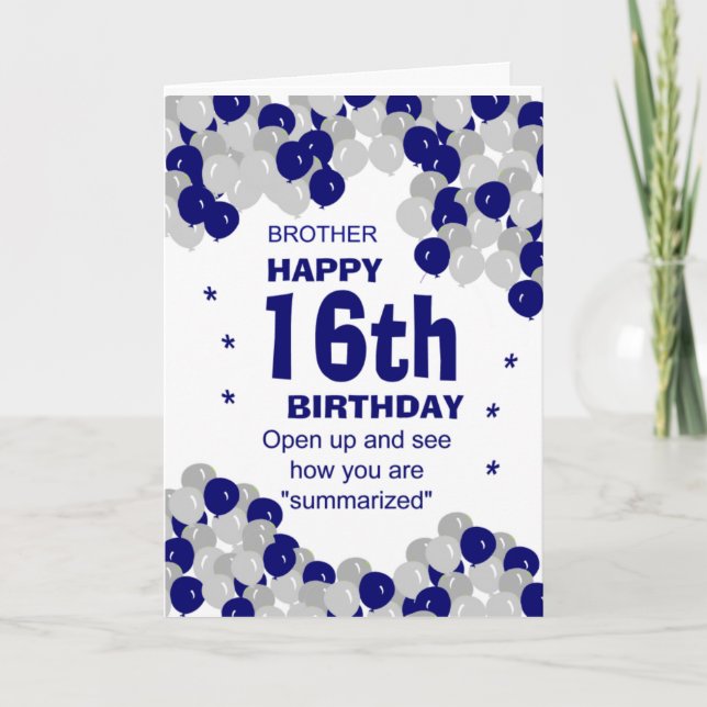 Cartão irmão de aniversário engraçado (Frente)