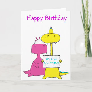 Cartão Irmão do feliz aniversario