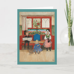 Cartão Irmão e Irmã Tocar Mamã e Papá