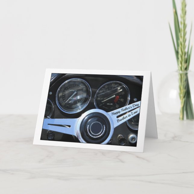 Cartão Irmão em Direito Feliz Dia de os pais (Frente)