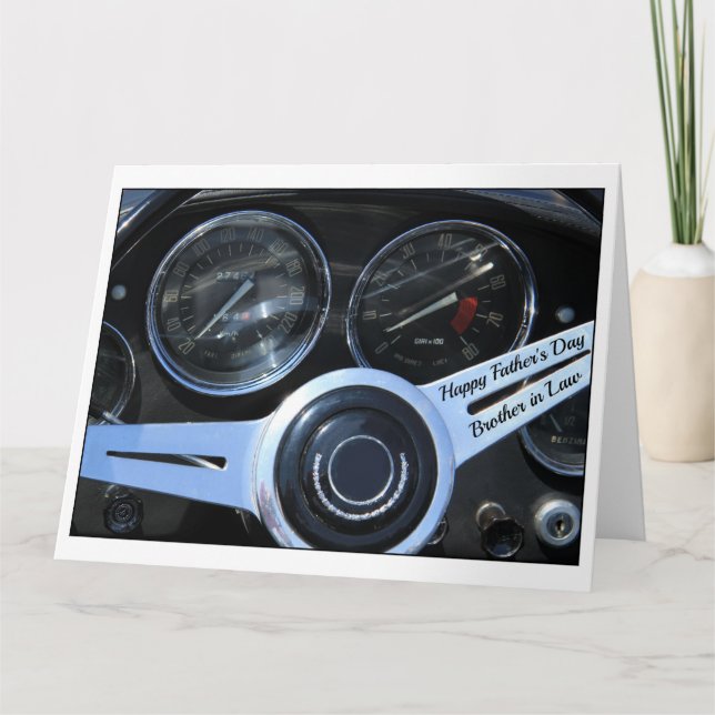 Cartão Irmão em Direito Feliz Dia de os pais (Frente)